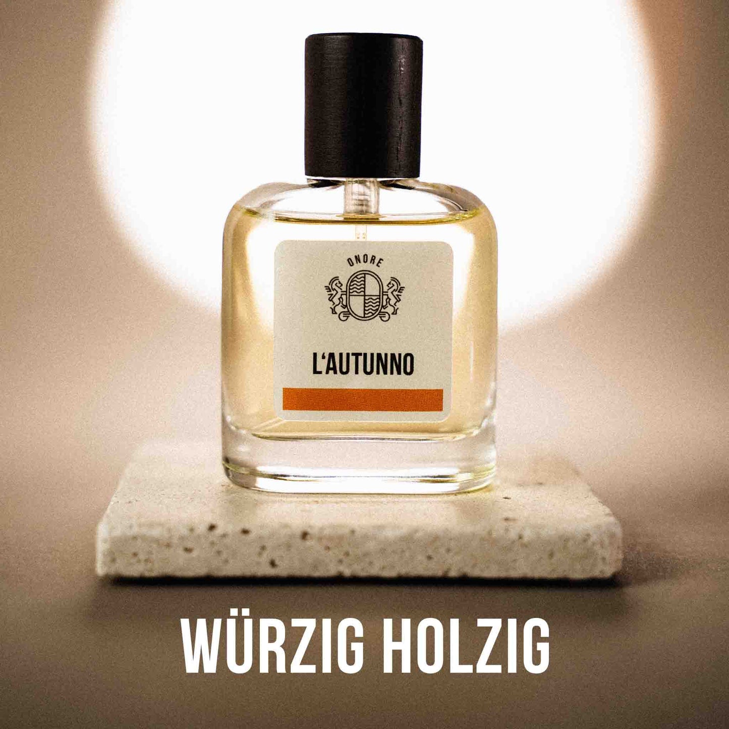 Onore L’Autunno Parfum – mit Bergamotte, Kardamom, Tabak und Oud.