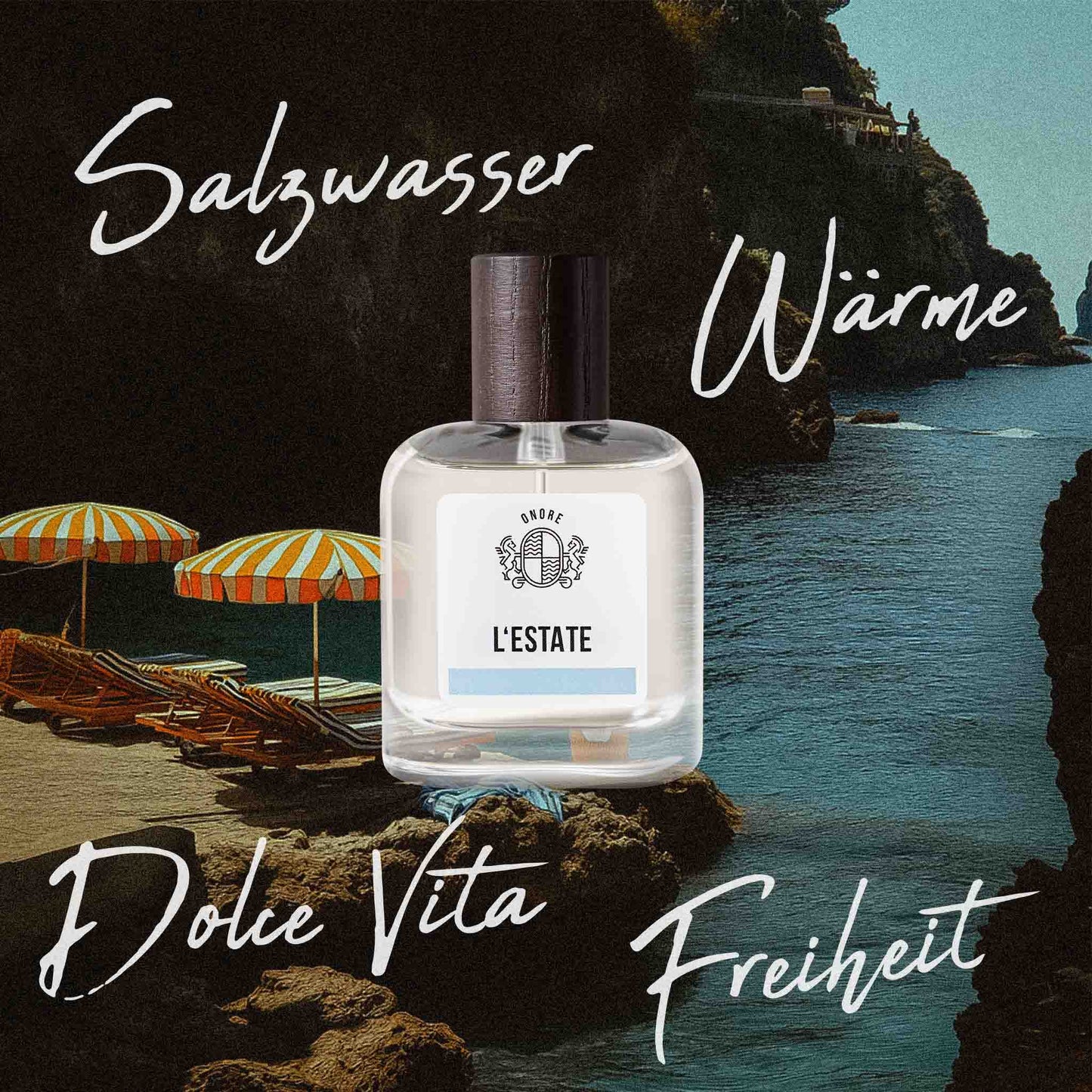 Onore L’Estate Parfum – ein Duft, der Leichtigkeit, Sonne und Lebensfreude ausstrahlt.