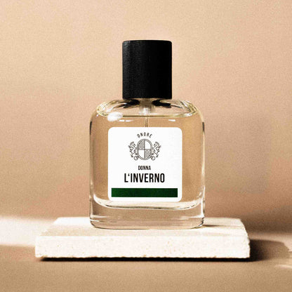 Onore Damen-Parfum L’Inverno – intensiver Winterduft mit kühler Eleganz.