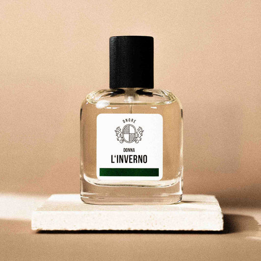 Onore Damen-Parfum L’Inverno – intensiver Winterduft mit kühler Eleganz.