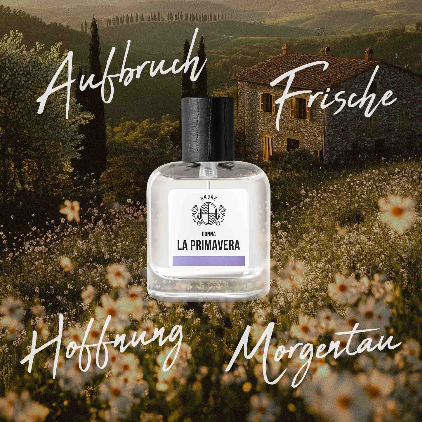 Onore La Primavera Damenparfum – frühlingshafter Damenduft mit blumiger Frische in elegantem Flakon.